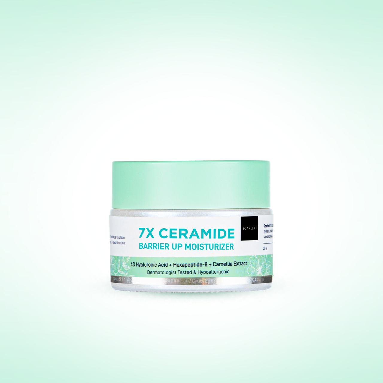 Scarlett 7X Ceramide Moisturizer 20Gr - Pelembab Wajah untuk Memperbaiki Skin Barrier Mencerahkan Melembabkan Calming | Kulit Glowing Plumpy | Untuk Kulit Sensitif Jerawat Kering