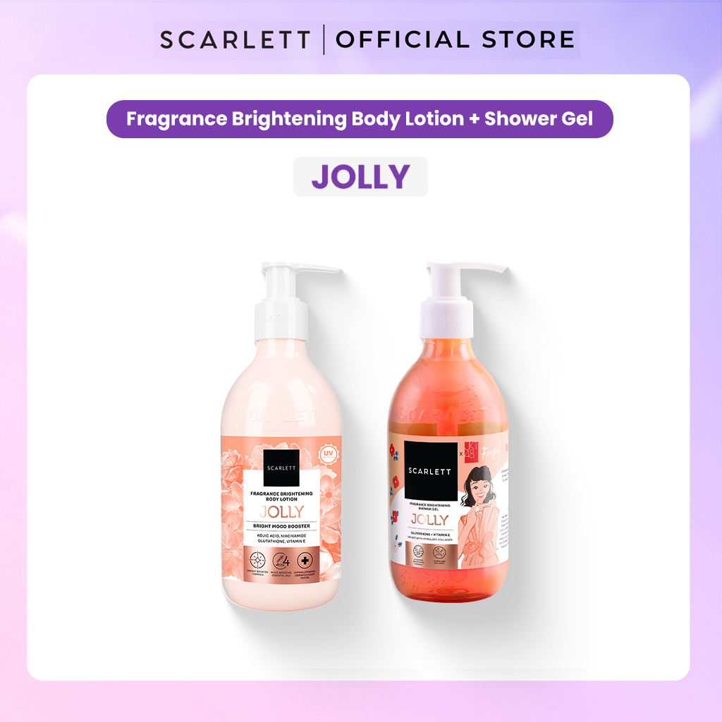Scarlett Whitening Bundle Body Lotion + Shower Gel (Jolly Booster)