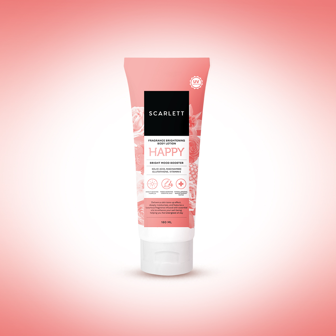 Scarlett Body Lotion Tube Happy Mood Booster - 180ml