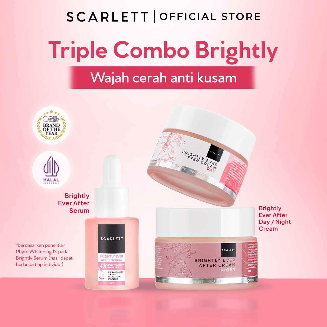 Scarlett Triple Combo Brightly Facial Care