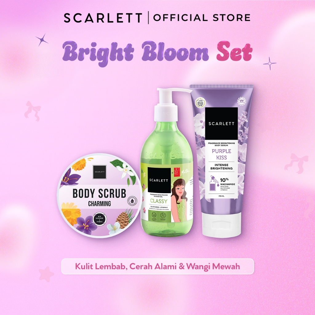 Scarlett Triple Combo Bodycare Bright Bloom Set