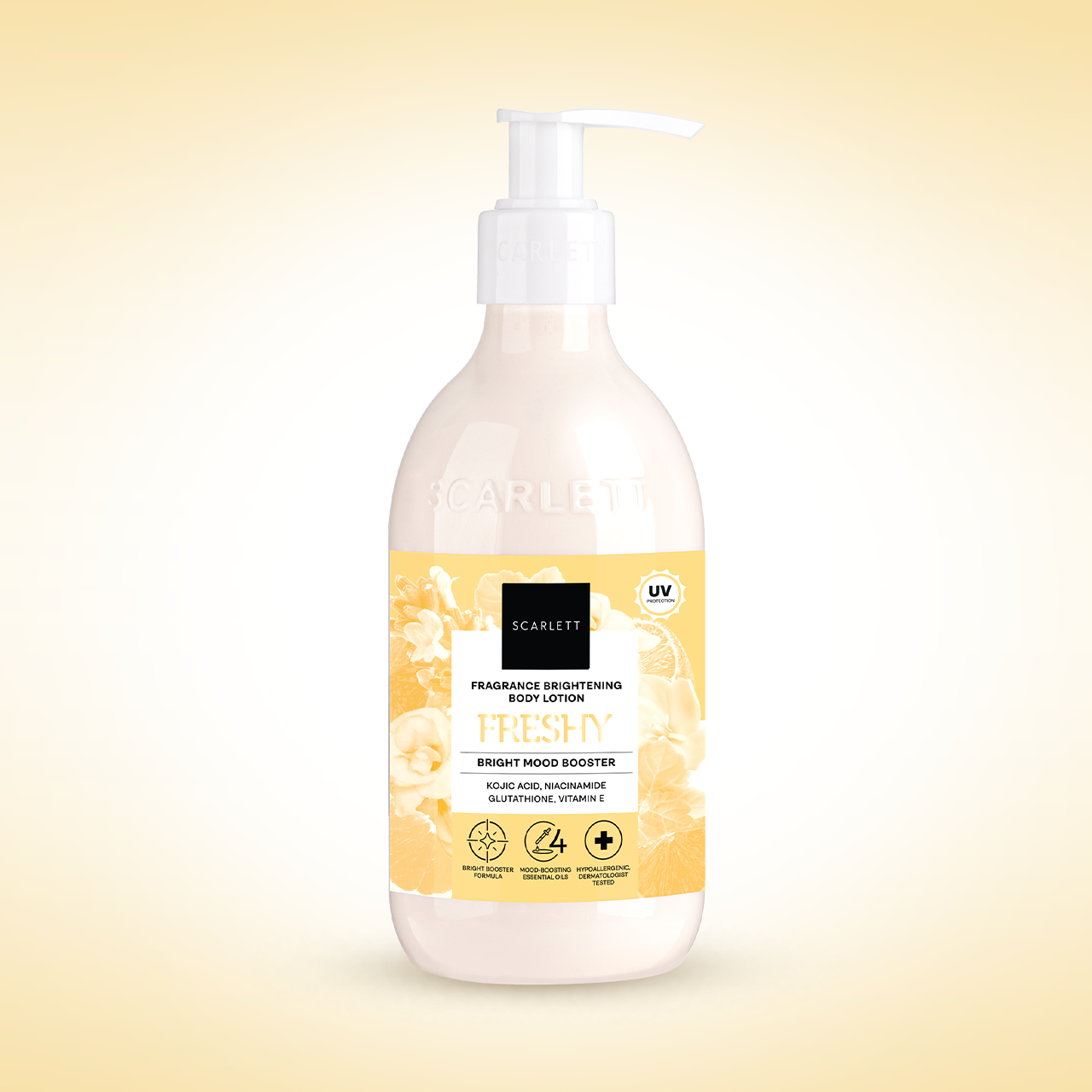 Scarlett New! Fragrance Brightening Body Lotion Bright Mood Booster Freshy