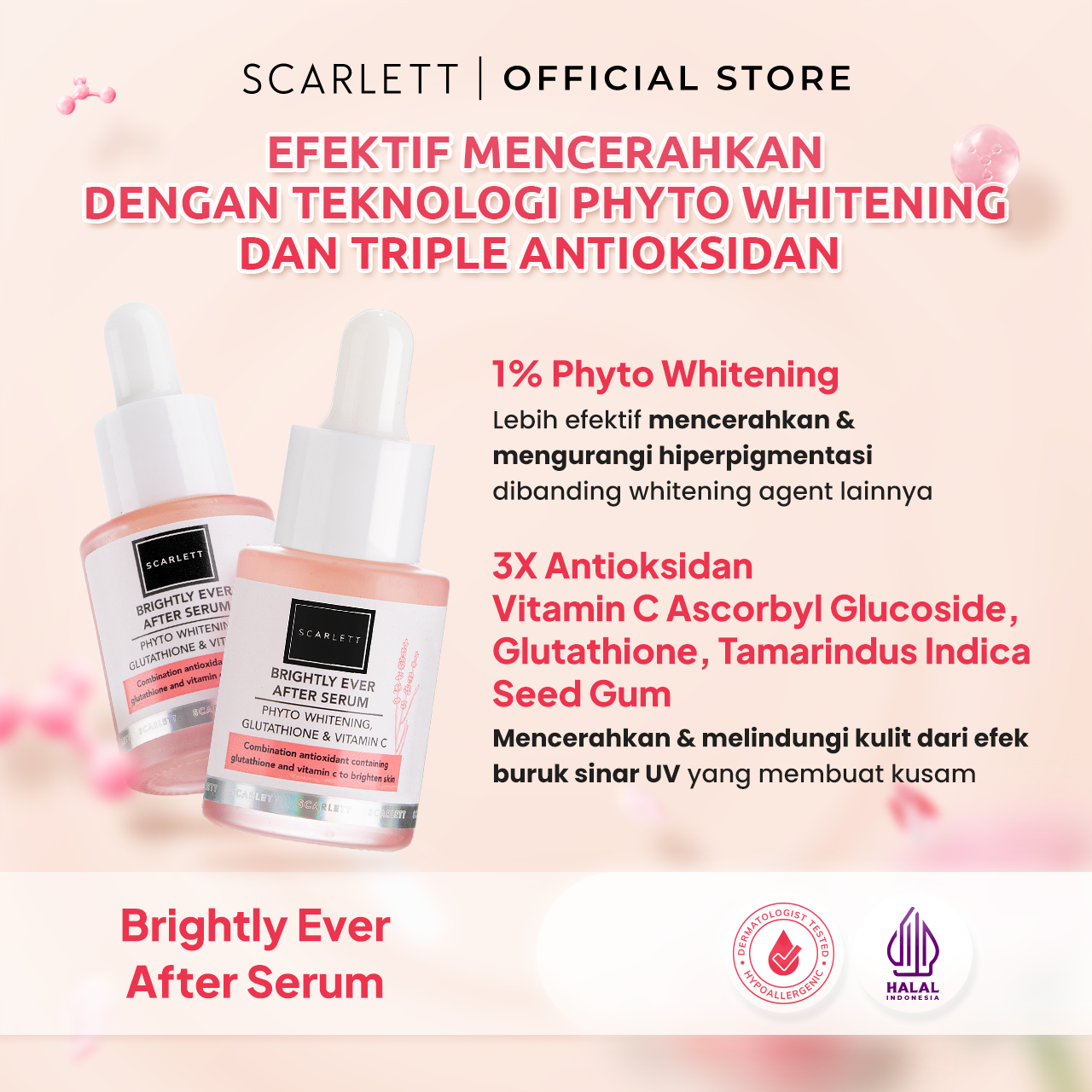 Scarlett Brightly Serum + Niacinamide 5% Serum