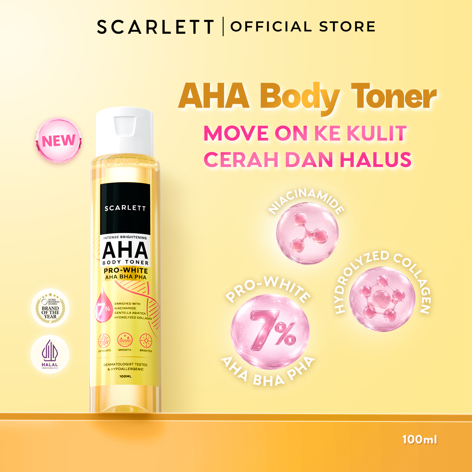 [NEW] Scarlett Intense Brightening AHA Body Toner