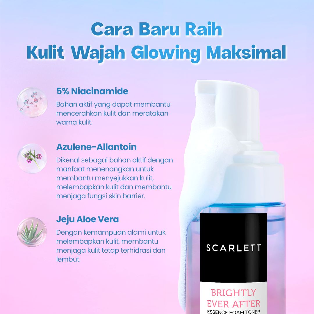Scarlett Brightly Ever After Essence Foam Toner - 105ml