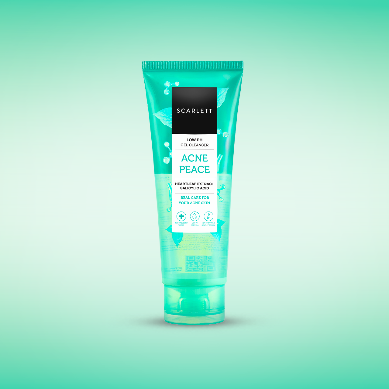 SCARLETT Low pH Acne Peace Gel Cleanser-Facial Wash Gentle Sabun Cuci Muka Low pH 100ml
