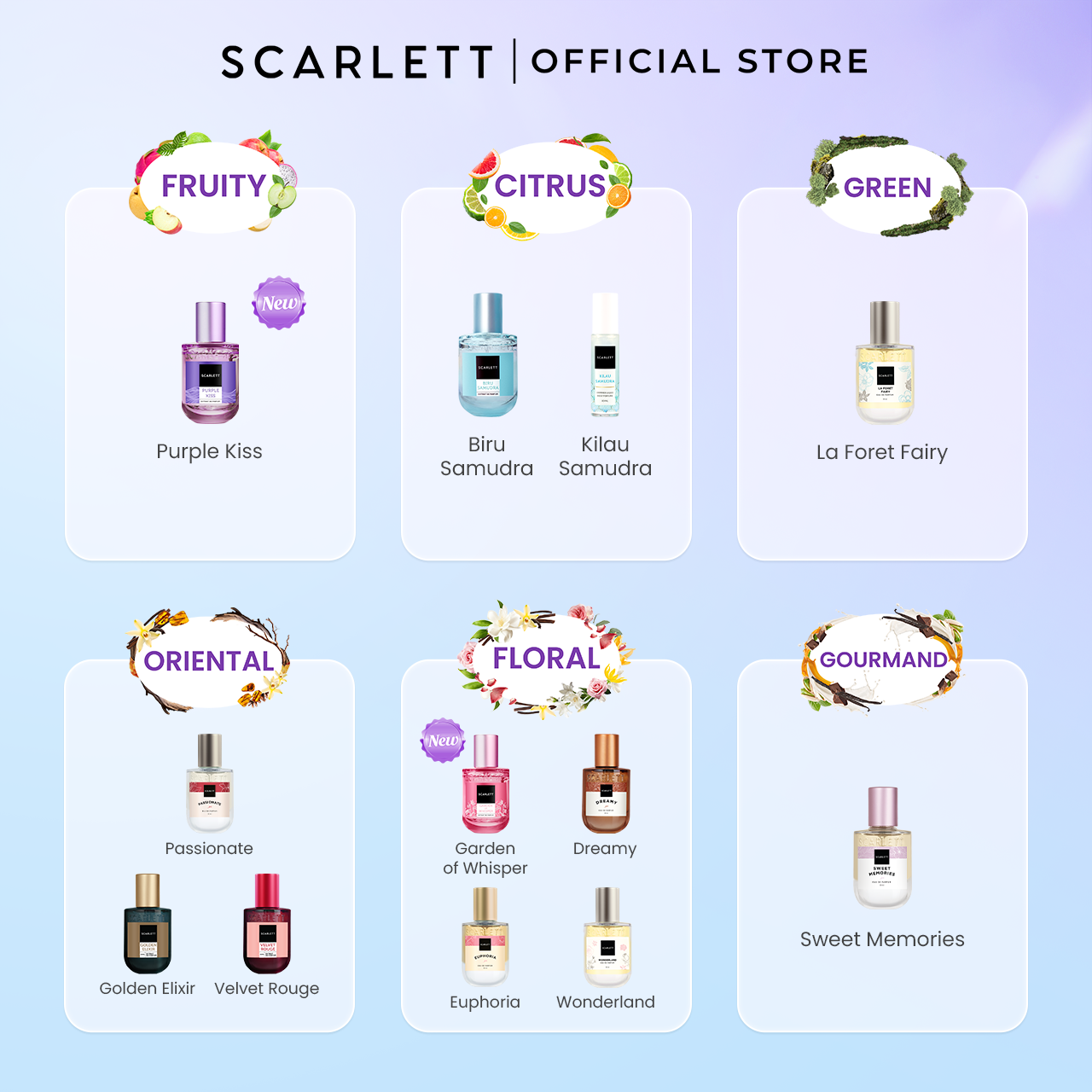 Scarlett Eau De Parfum size 30ml (Bundling 6)