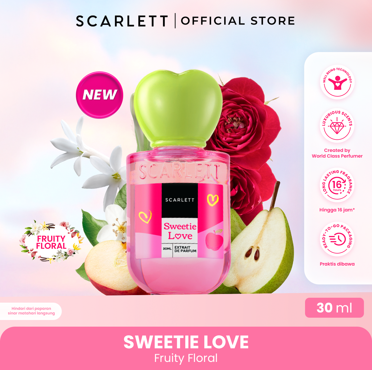 Scarlett Whitening Extrait De Parfum Sweetie Love 30ml