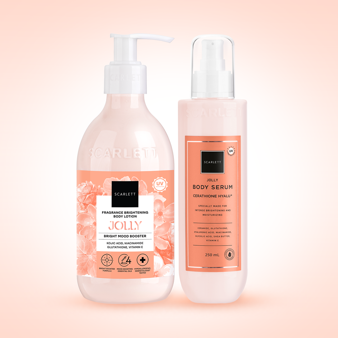 Scarlett Bundle Body Lotion + Body Serum (Jolly Booster)