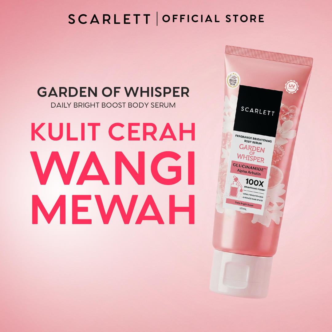 [NEW LAUNCH] SCARLETT GLUCINAMIDE Fragrance Brightening Body Serum Garden of Whisper 170ml