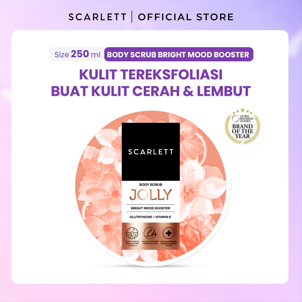 Scarlett Bundle Body Lotion + Body Scrub (Jolly Booster)