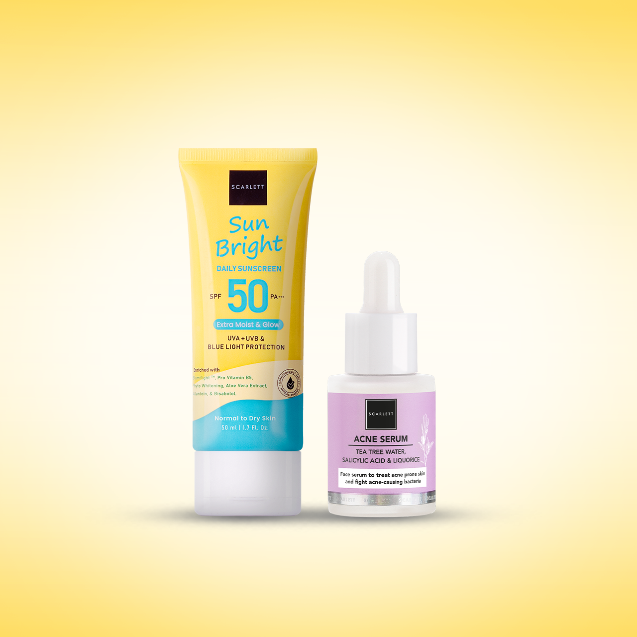 Sunscreen Sun Bright Daily + Acne Serum